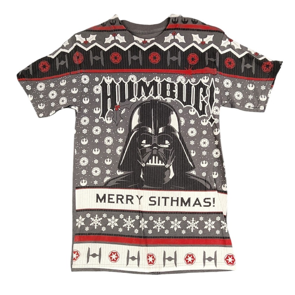 Disney Parks Star Wars Darth Vader Merry Sithmas Hanes Beefy T Shirt Small